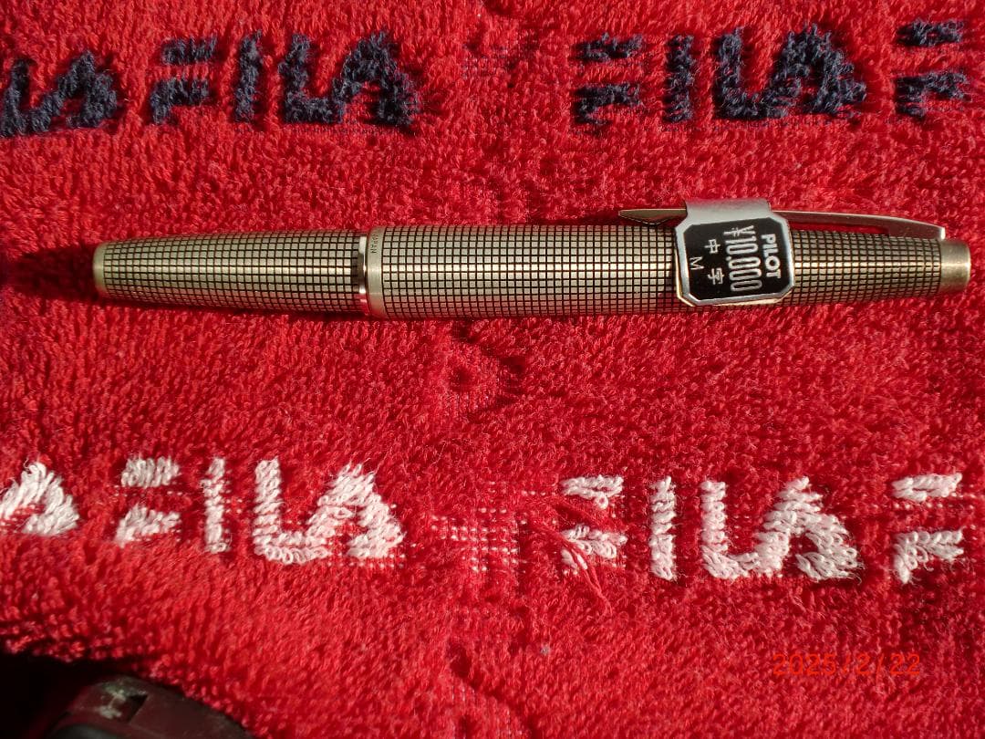 パイロット万年筆 エリート スターリングシルバー18K ホワイトゴールド