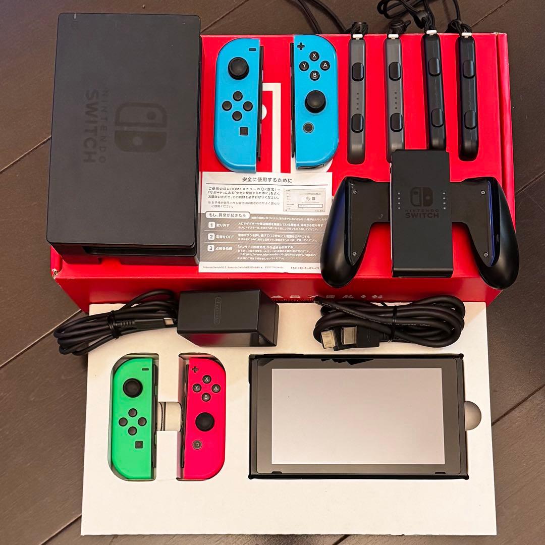 Nintendo Switch 本体　青/ピンク/緑ジョイコン ニンテンドー