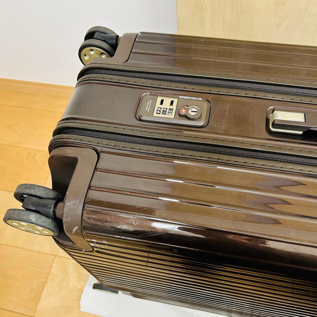 RIMOWA リモワ サルサデラックス ダークブラウン 4輪　2層式　大容量