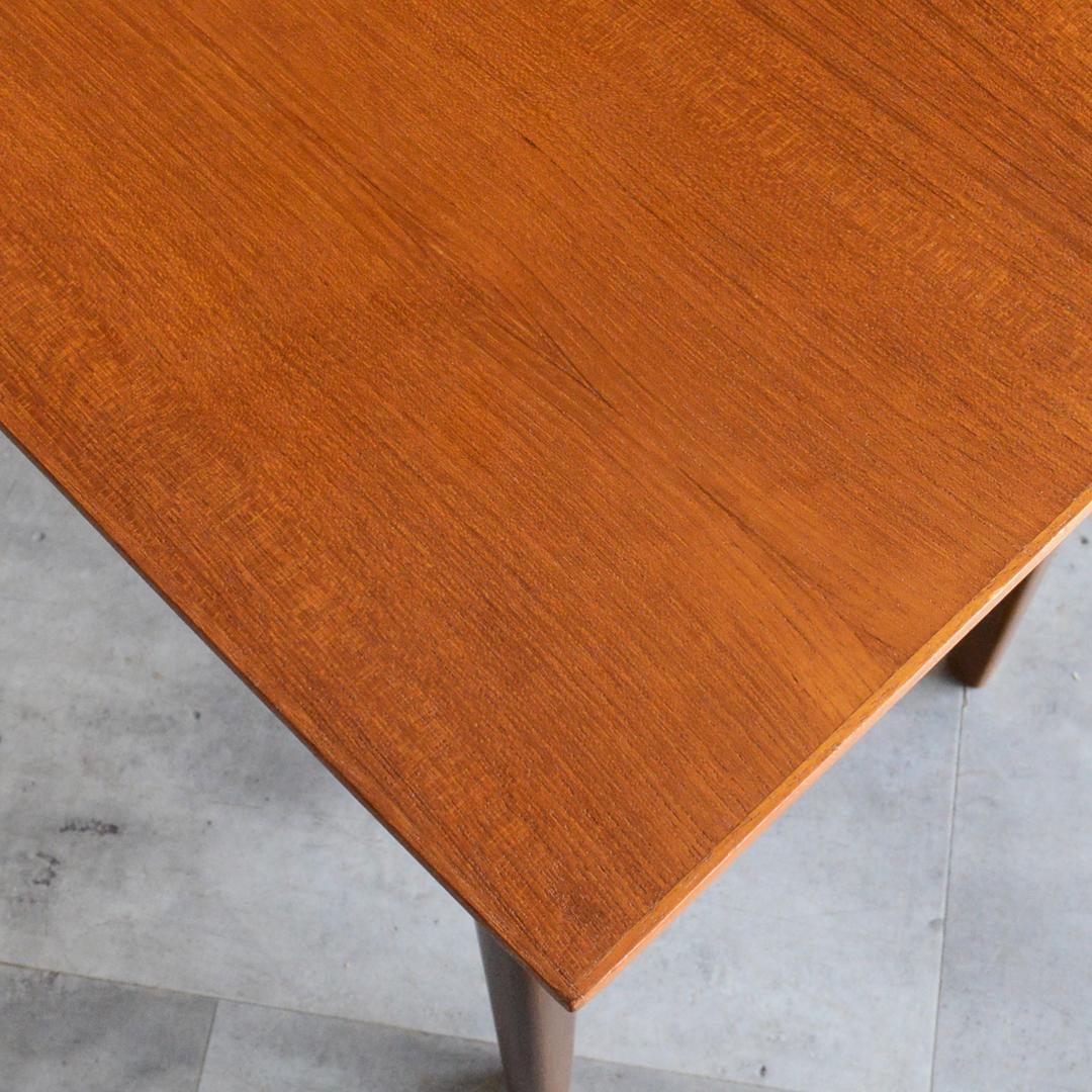 デンマーク 北欧ヴィンテージ チーク サイドテーブル ラダー棚付 北欧家具