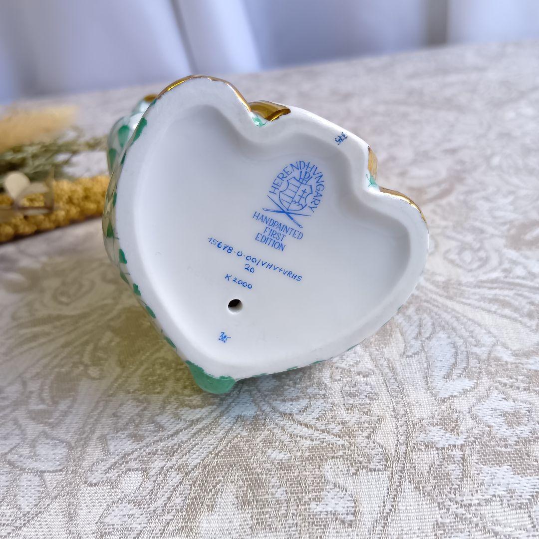 ヘレンド Herend 招き猫 ウィーンのバラ 開運 猫 縁起 風水 希少 美品
