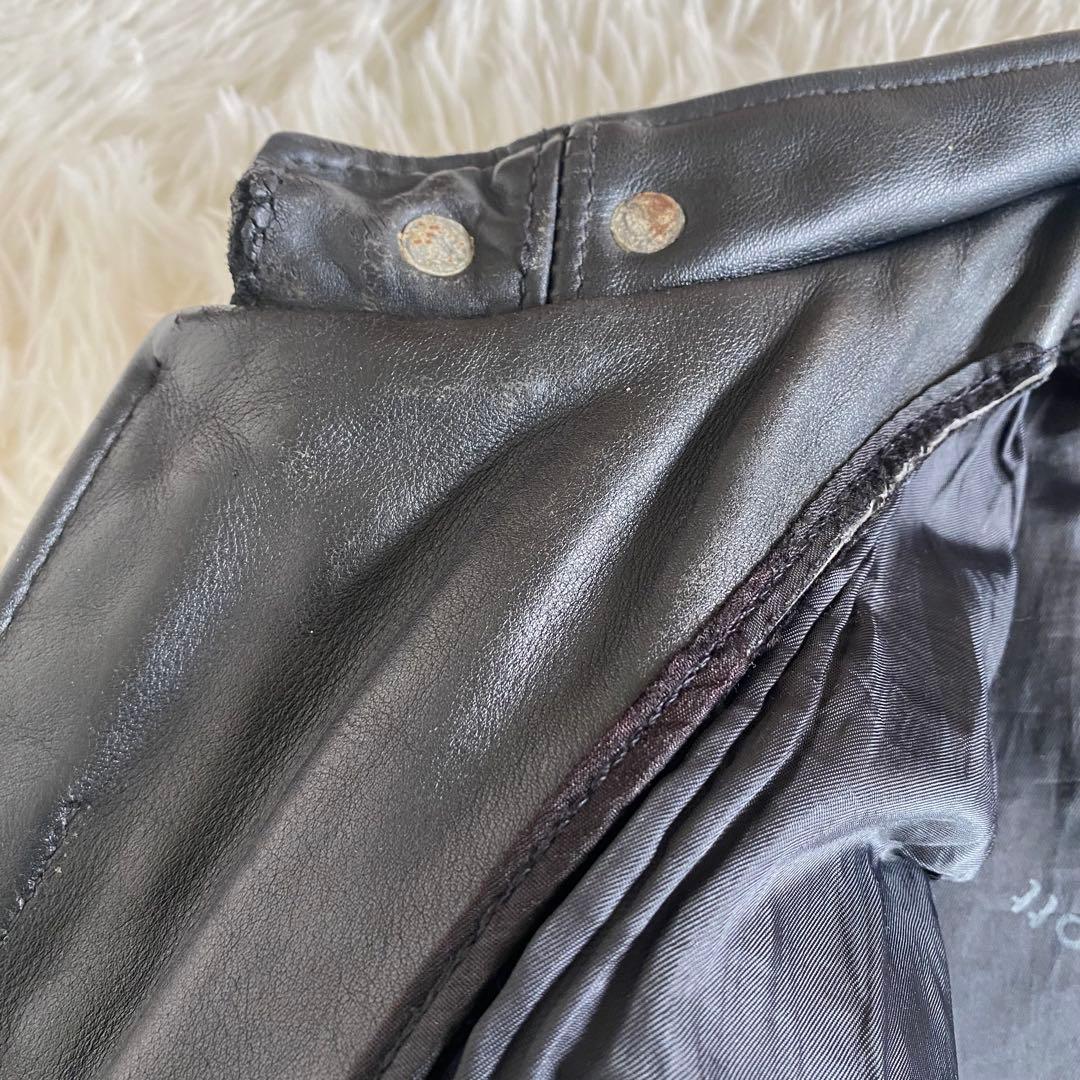 美品✨SCHOTT　641 シングルライダース　黒　38 L相当