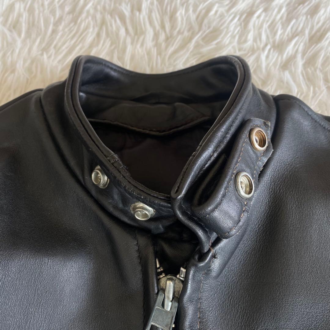 美品✨SCHOTT　641 シングルライダース　黒　38 L相当