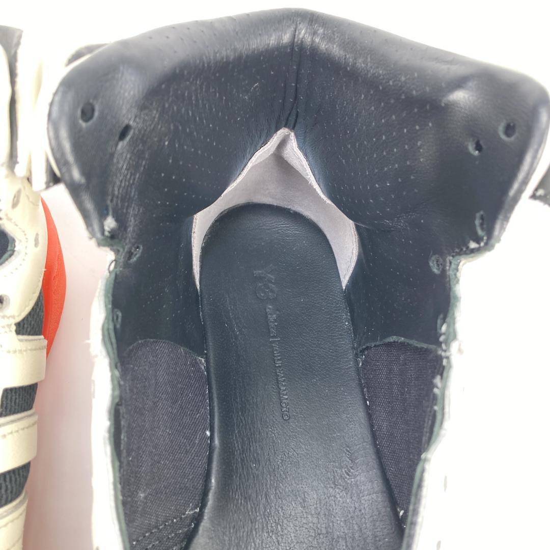 ワイスリー　HAYWORTH　レザーメッシュハイカットスニーカー　バスケット　白