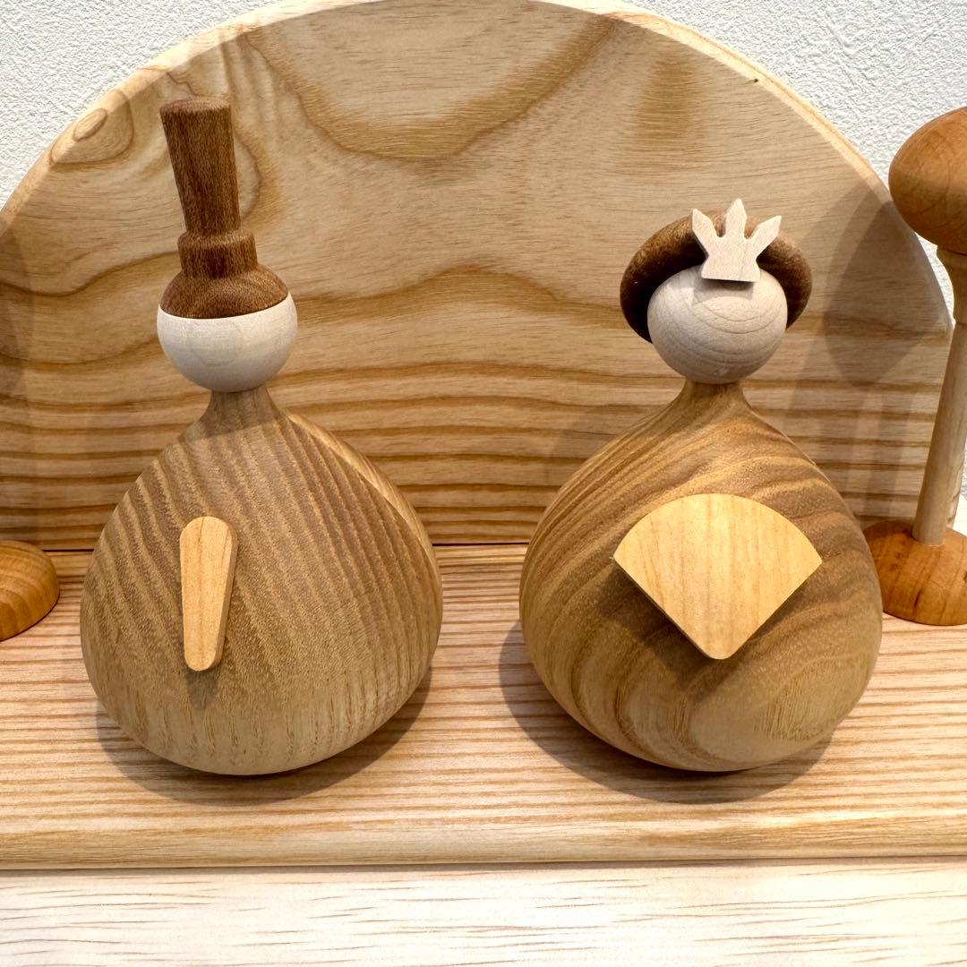 木製雛人形セット Hinamatari 初節句