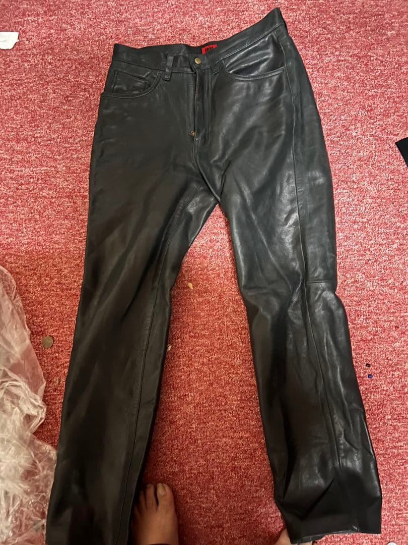 EDWIN 503 牛革100%ブラック Lサイズ