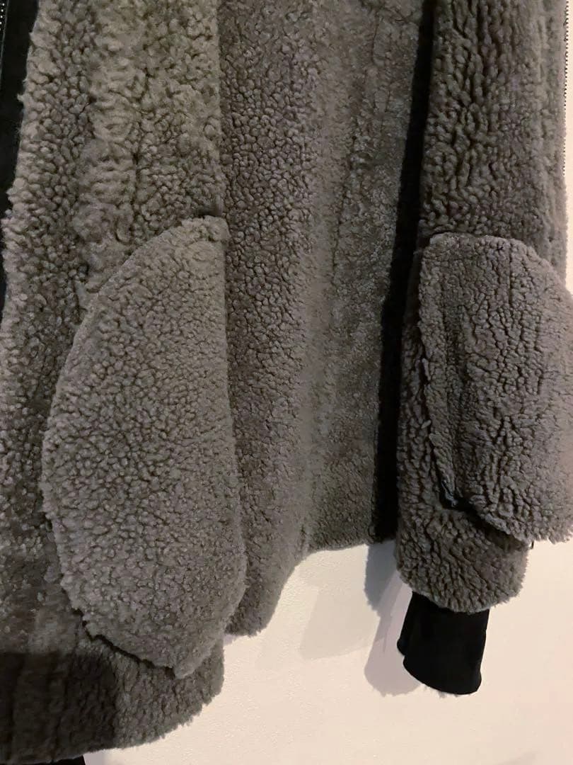 【極暖 高級◎】DACUTE リアルムートン ライダースジャケット イタリア製