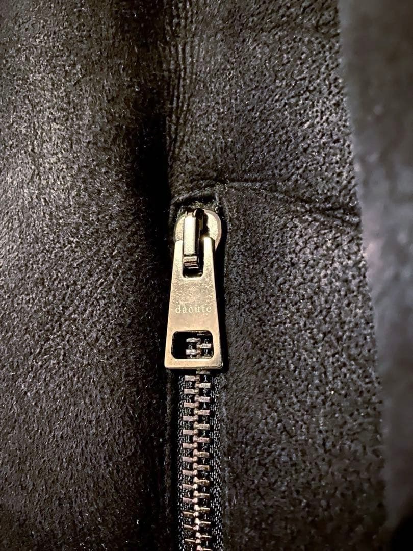 【極暖 高級◎】DACUTE リアルムートン ライダースジャケット イタリア製