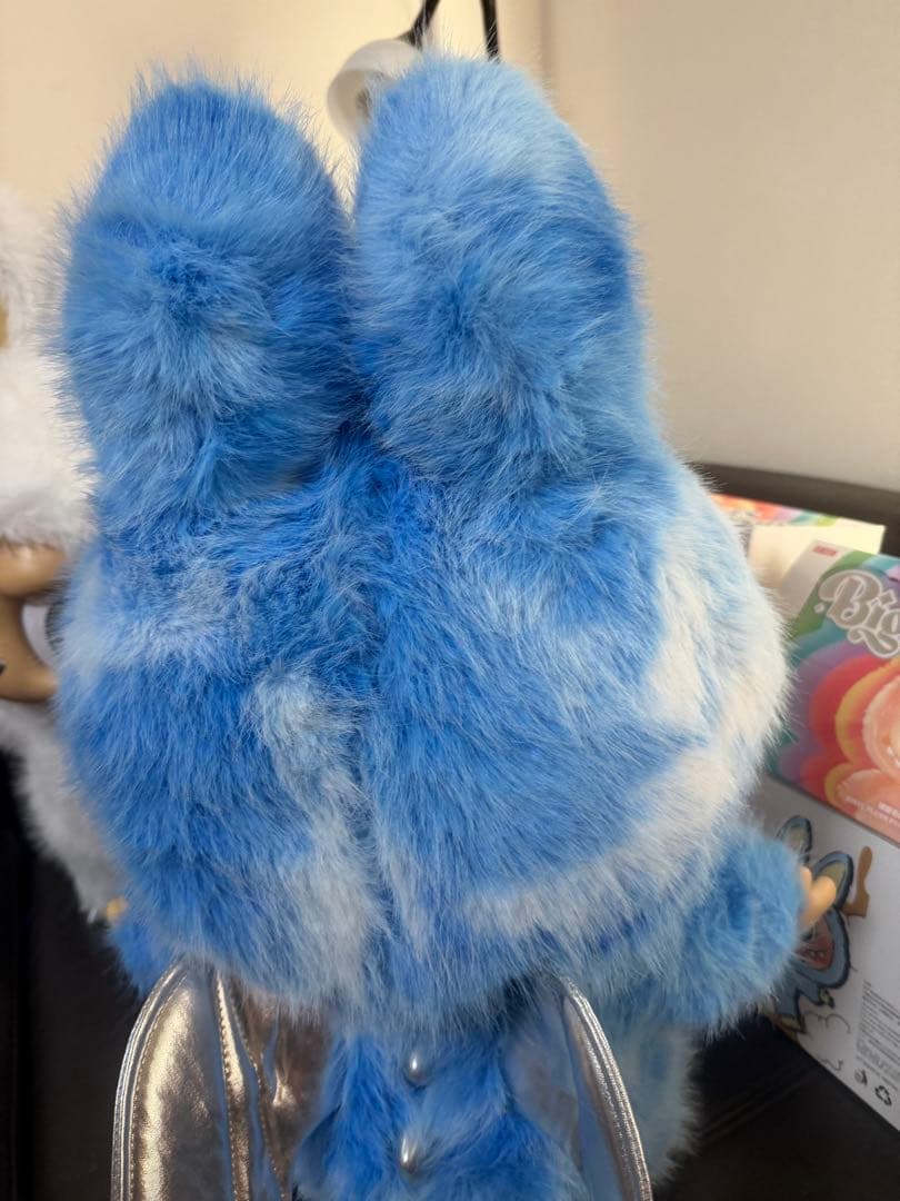 超特大60cmジモモ スカイブルー 羽付きスペシャルオーダー