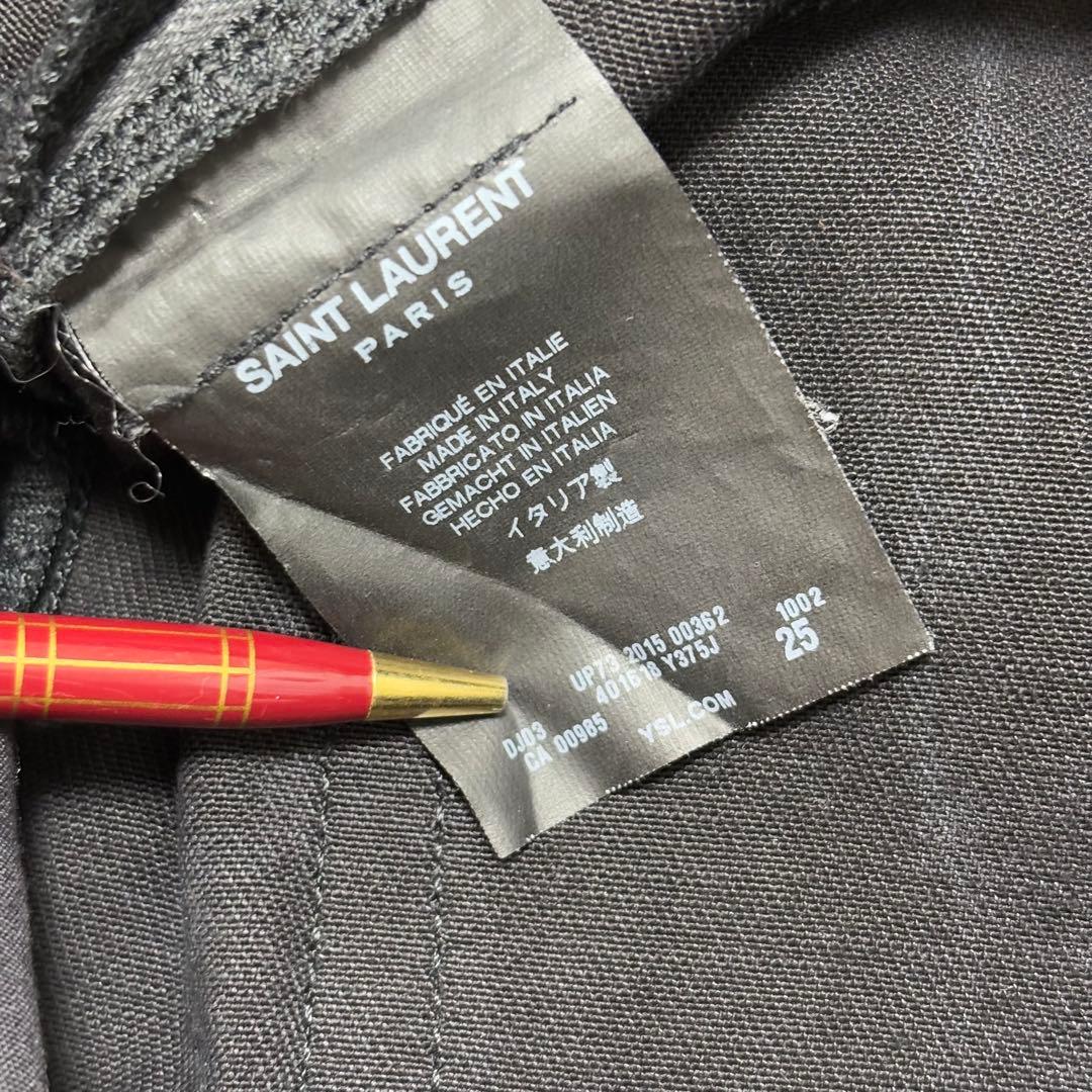 美品 SAINT LAURENT サンローラン ブラック スキニー デニム 25