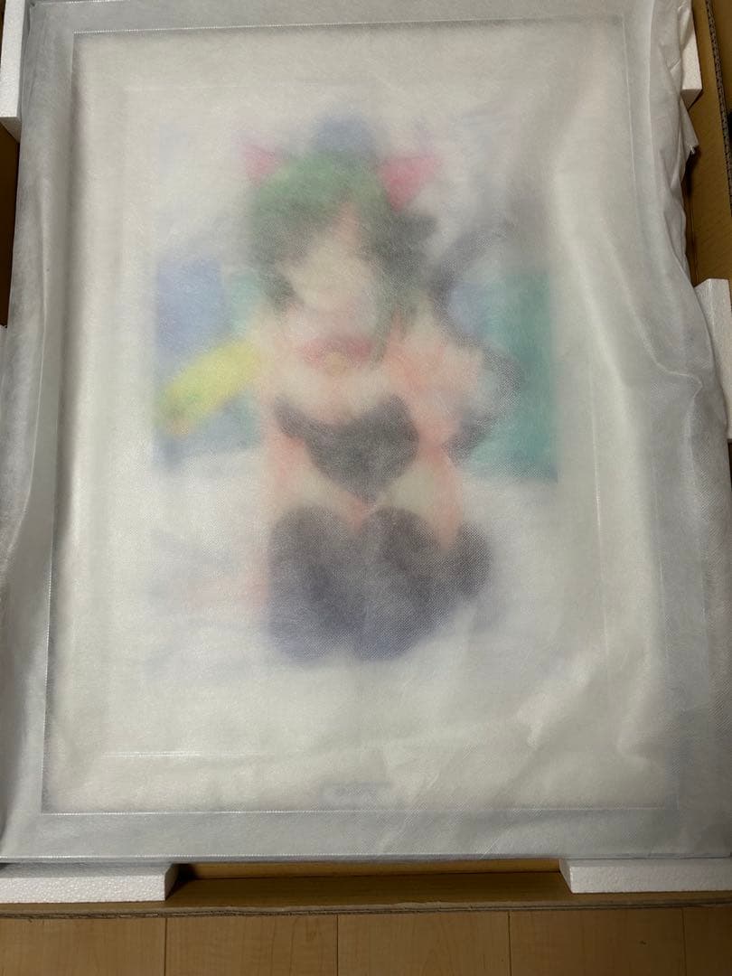 時雨亜沙　版画　ミクスドメディア　鈴平ひろ