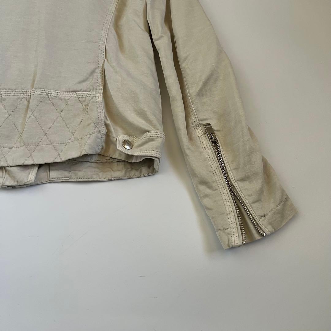 ジャケット・アウター DIESEL 2010s Linen Cotton Rider's Jacket