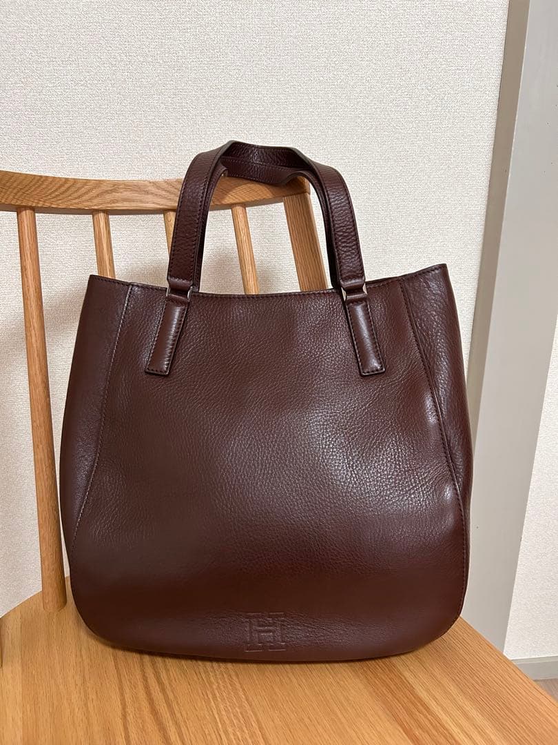 【未使用品】ヒロフ HIROFU レザートートバッグ ブラウン