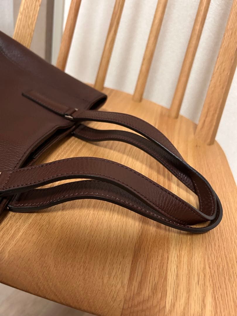 【未使用品】ヒロフ HIROFU レザートートバッグ ブラウン