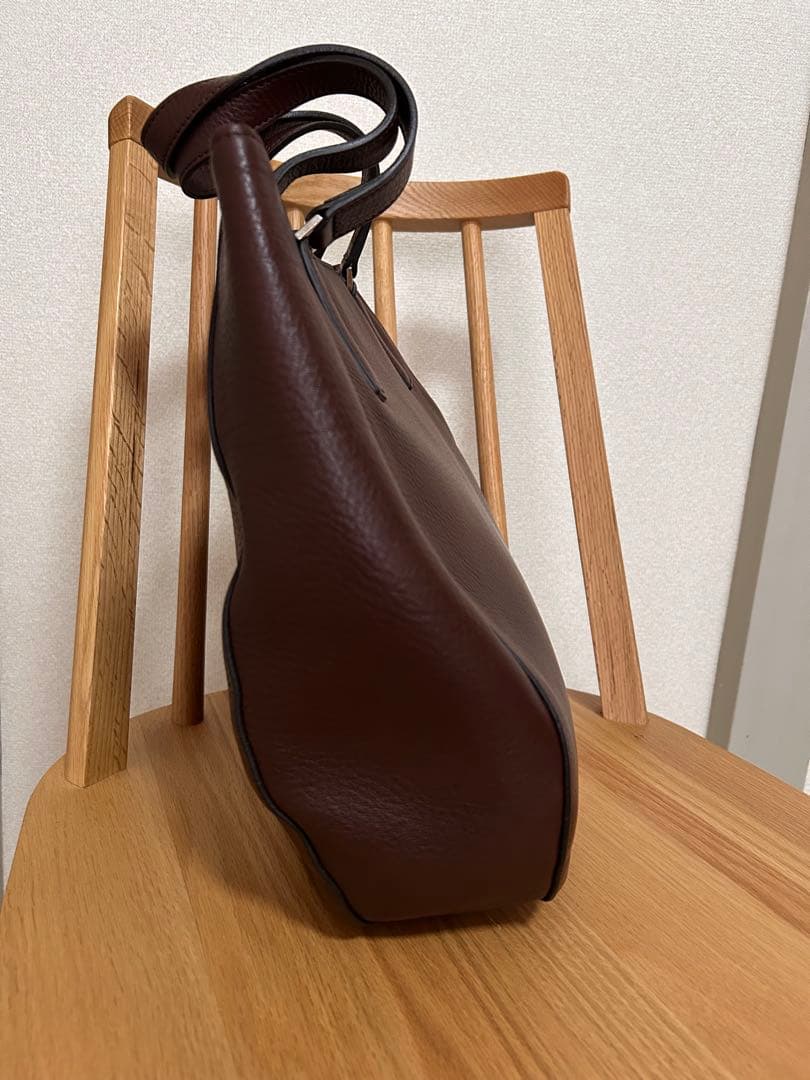 【未使用品】ヒロフ HIROFU レザートートバッグ ブラウン