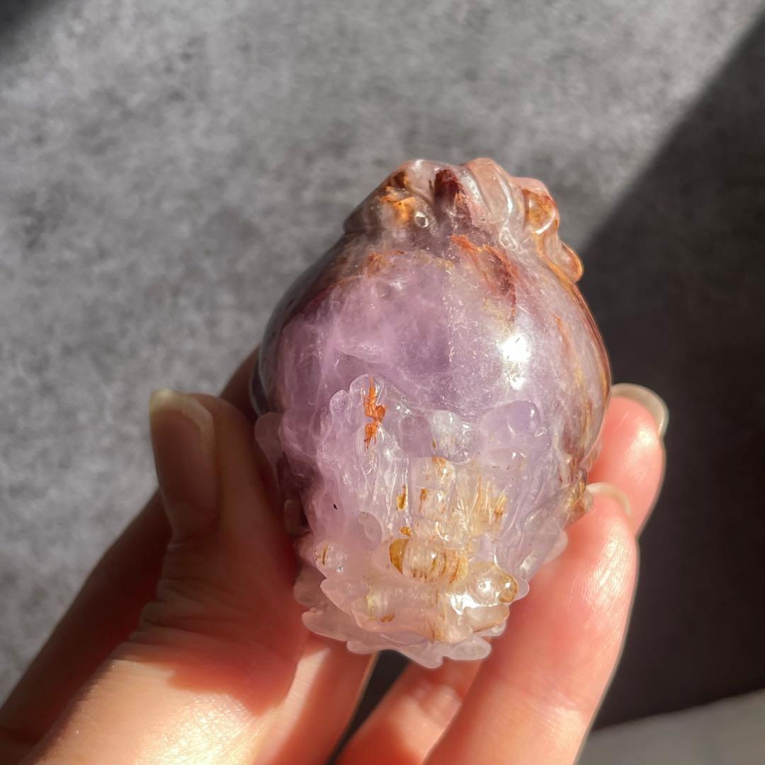 アメジスト 母岩入り 龍亀