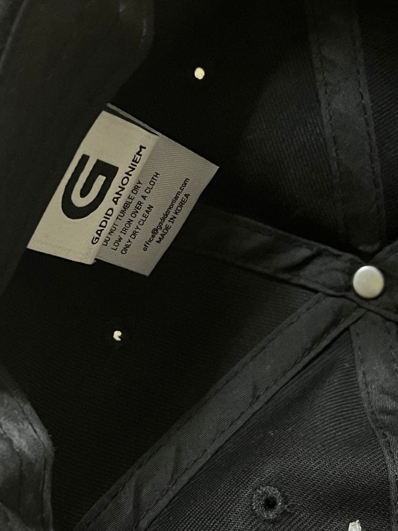 帽子 GADID ANONIEM 2024AW ZHOK BLACK CAP FREE
