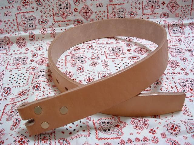 yoshi　超極厚ベルト7ミリ厚35ミリ幅ヌメ革ベルトG20バックル