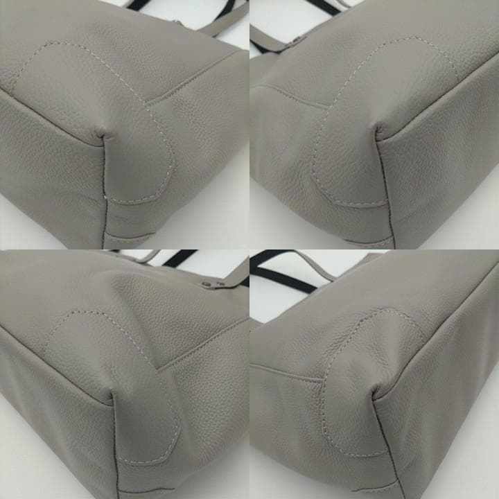 美品 トルネードマート オールレザー トートバッグ グレー