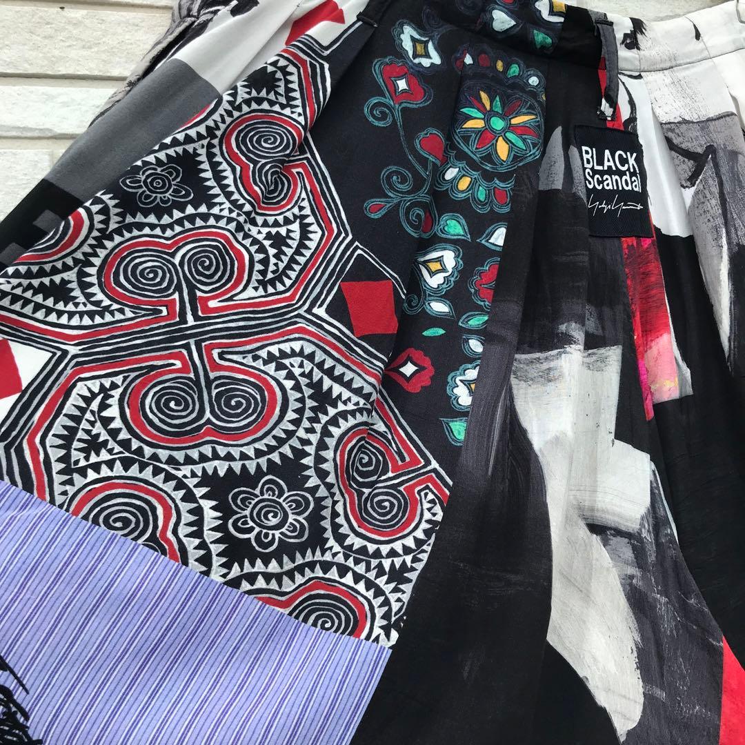 ブラックスキャンダルヨウジヤマモト　パンツ　3　レーヨン100