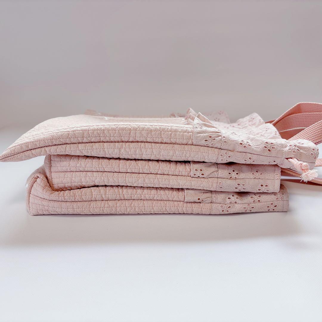 プチロンド　ヌビ　キルト　レッスンバッグ　上履き袋　体操着袋　キルティング