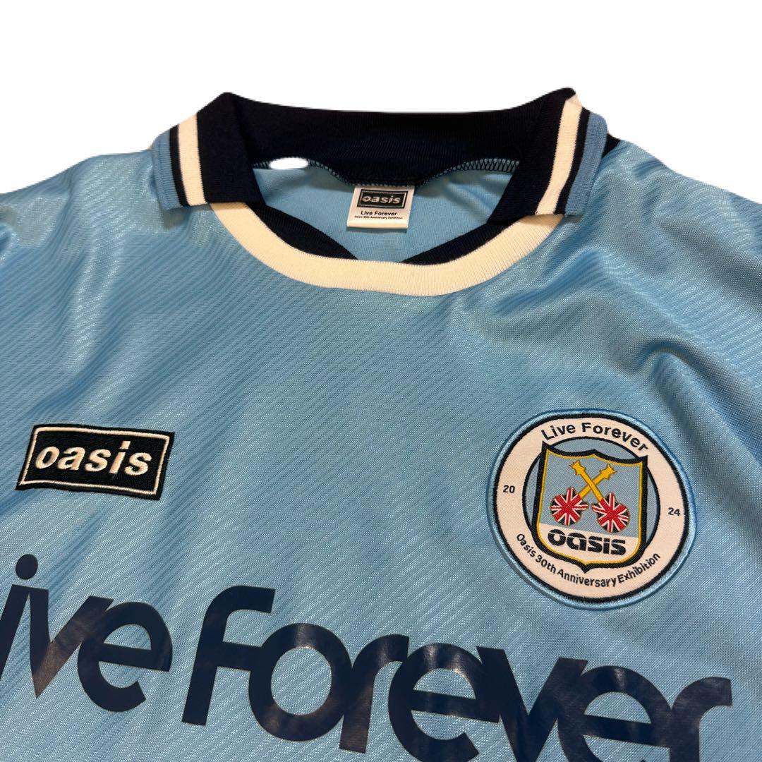《オアシス》Oasis Live Forever シャツ 水色 30