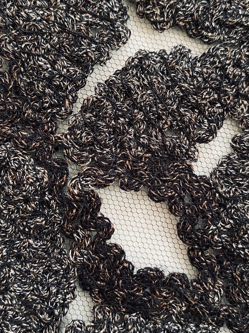 新品◆MUGETSU 無月 特選結城絣 高級ショール ストール シルク100%