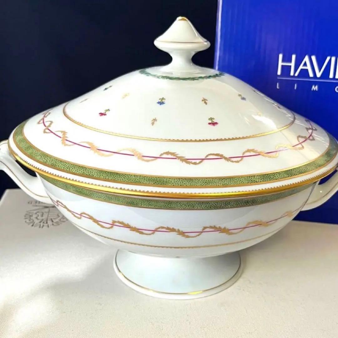 アビランドリモージュ 特大　チューリン　蓋付き