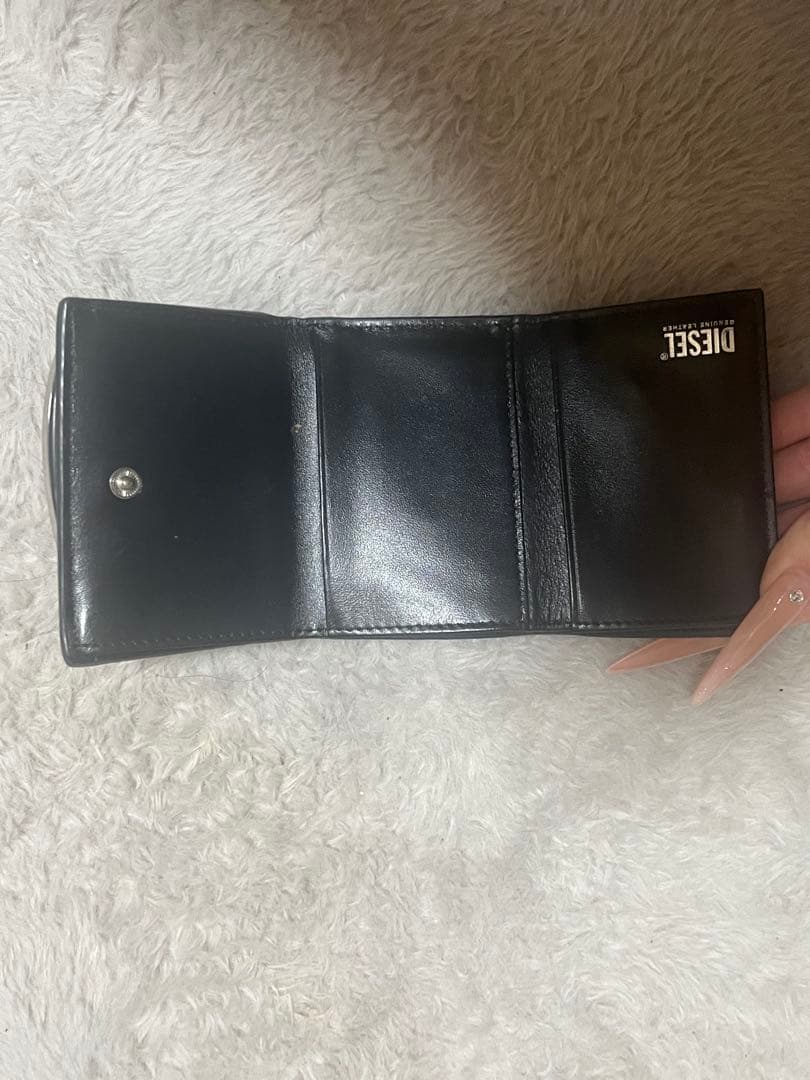DIESEL ブラック 三つ折り財布