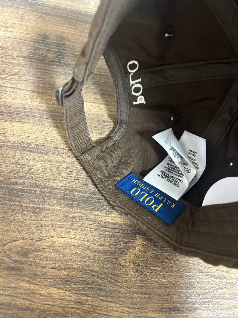 ポロラルフローレン　ポロ　キャップ　ブラウン