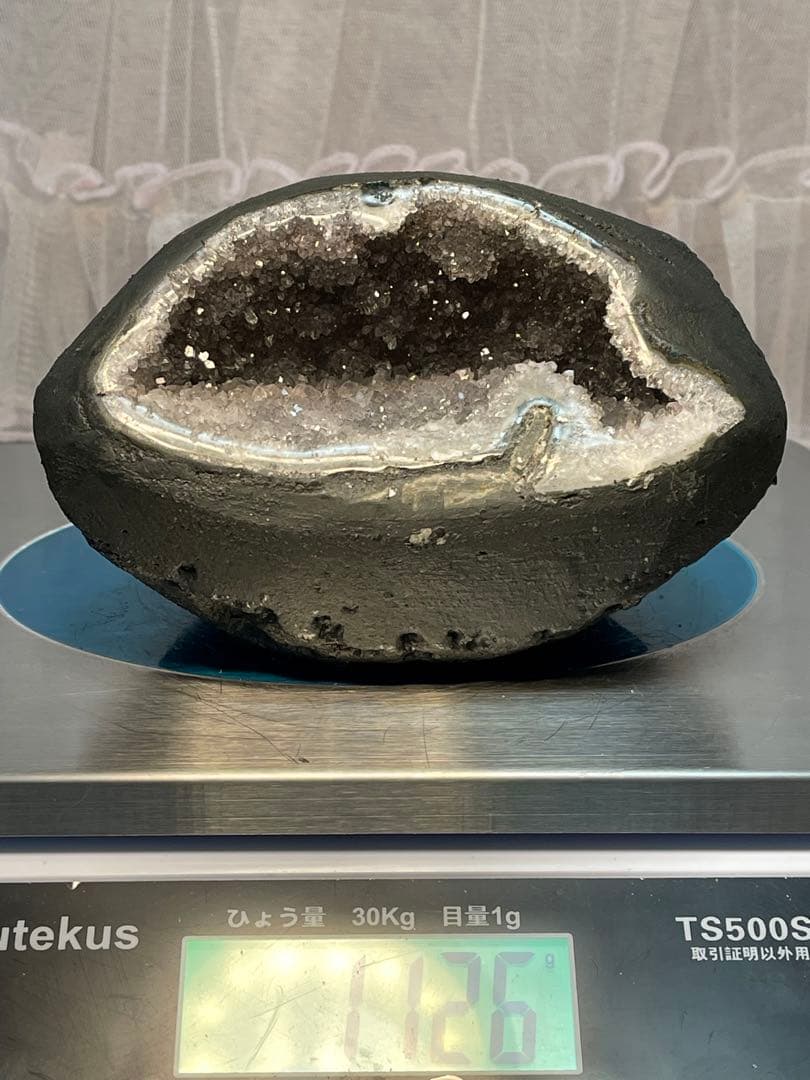 最終価格‼️原石天然石浄化　ホワイトアメジストドーム　クラスター重さ1126g