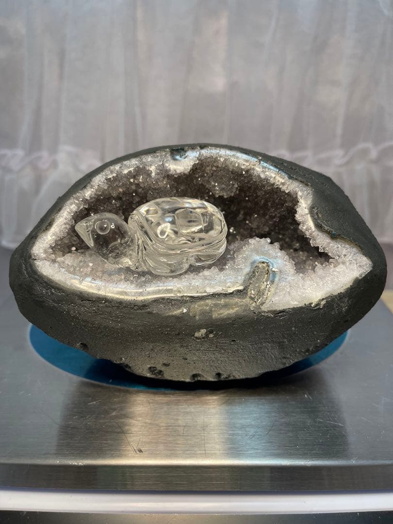 最終価格‼️原石天然石浄化　ホワイトアメジストドーム　クラスター重さ1126g