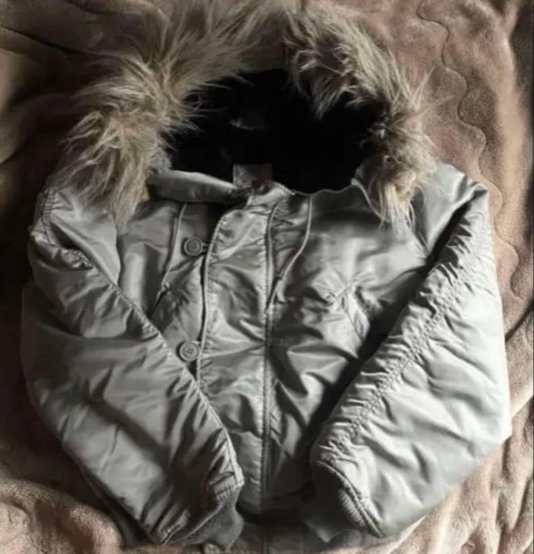 希少配色　90's USA製 ALPHA N-2B フライトジャケット シルバー