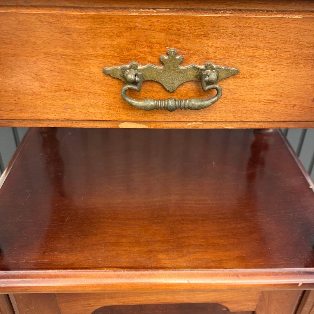 昭和レトロ コクヨ 木製コンソールテーブル コールキャビネット 電話台 花台