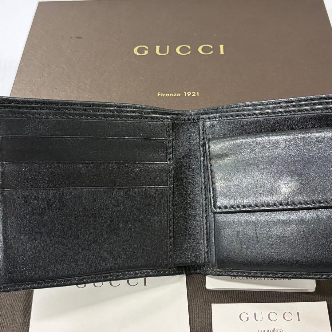 新品同様‼️ グッチ　GUCCI 財布　二つ折り　折り財布　GGキャンバス