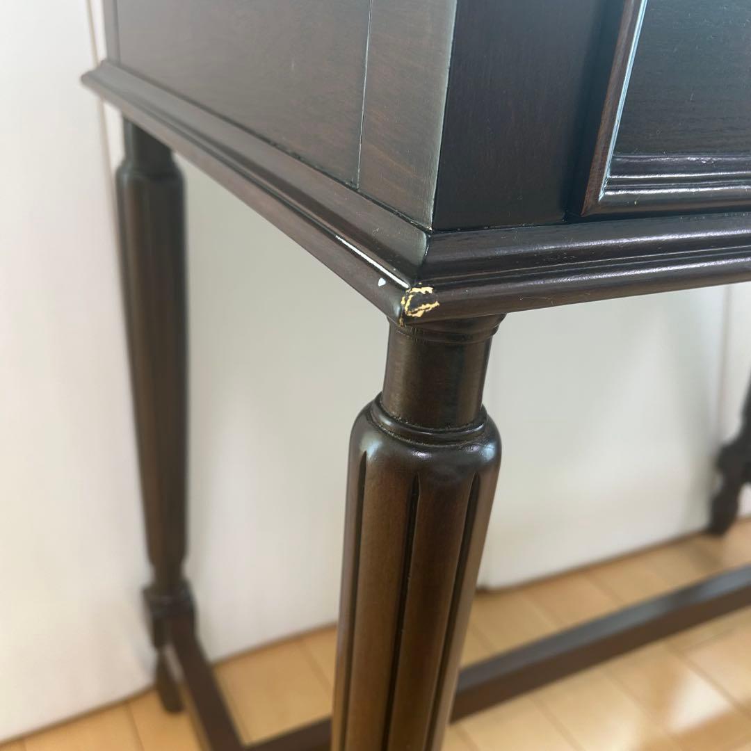 アンティーク　コンソール　英国　デスク　ウォールナット　クラシックデスク　美品