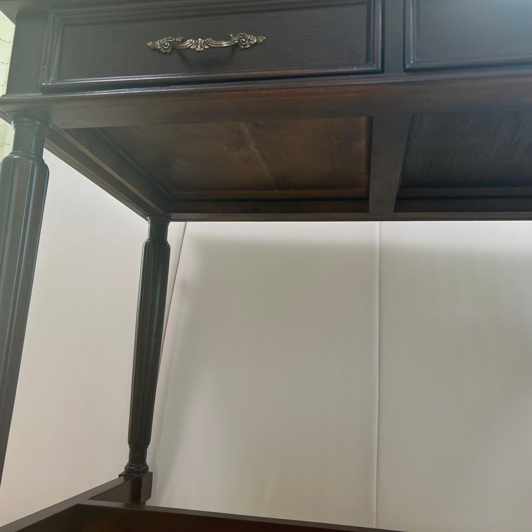 アンティーク　コンソール　英国　デスク　ウォールナット　クラシックデスク　美品