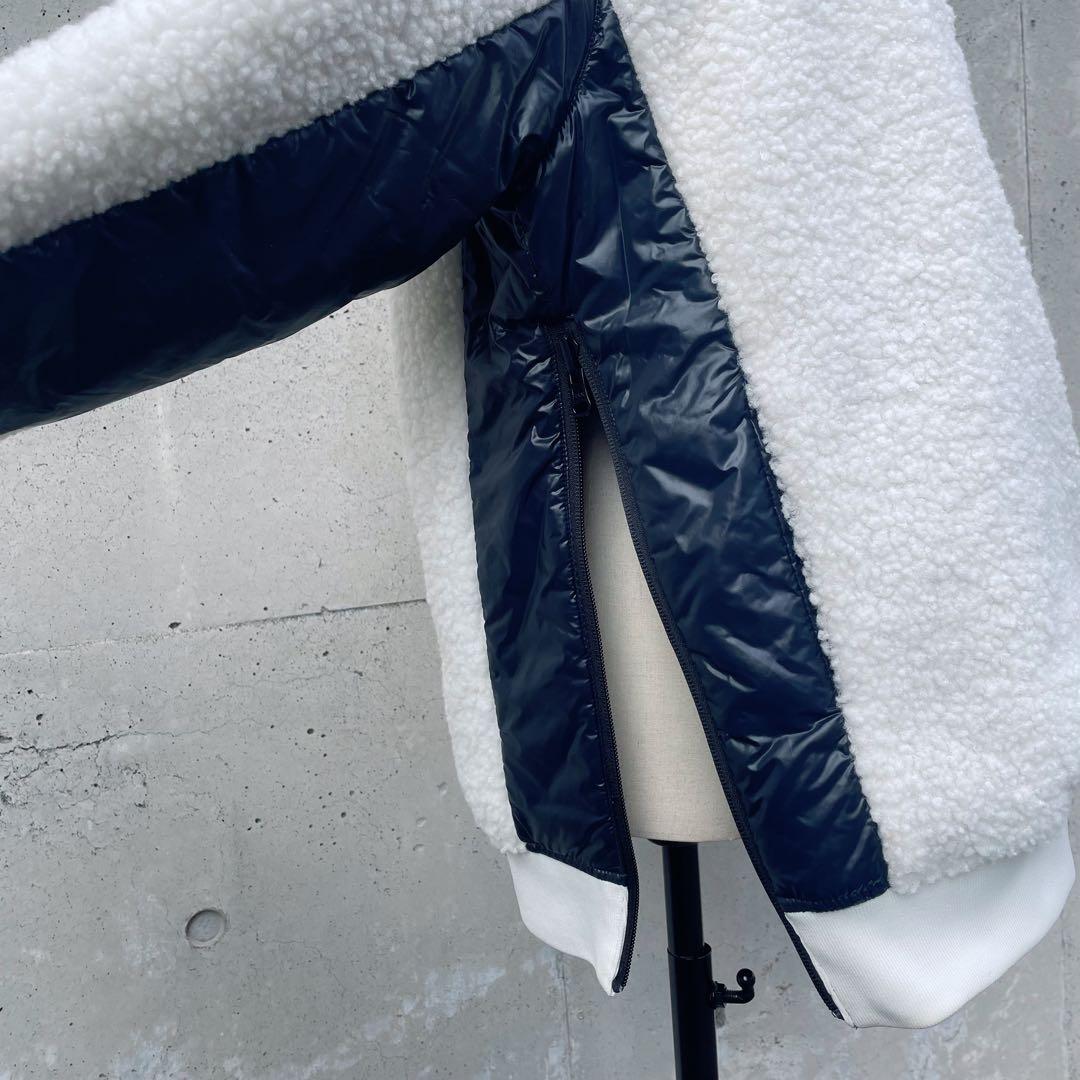 Jack Bunny 中綿リバーシブル ネイビー × 白 ブルゾン メンズ