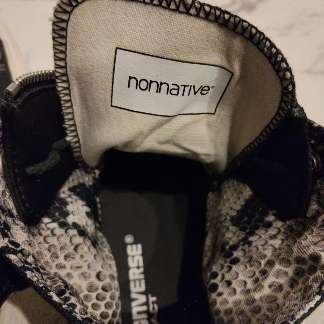 コンバース ノンネイティブ ブラック ジッパースニーカー キムタク 木村拓哉