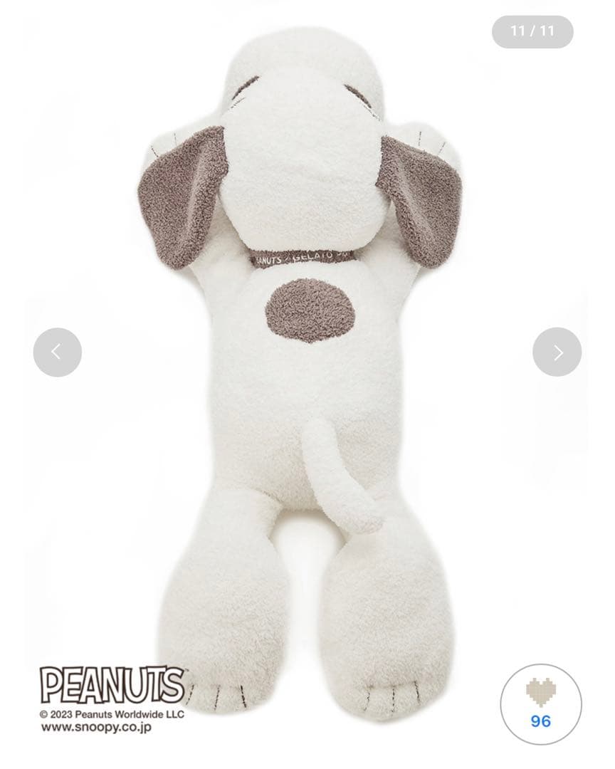 レア ジェラートピケ スヌーピー特大ぬいぐるみ＆ブランケットPEANUTS 完売