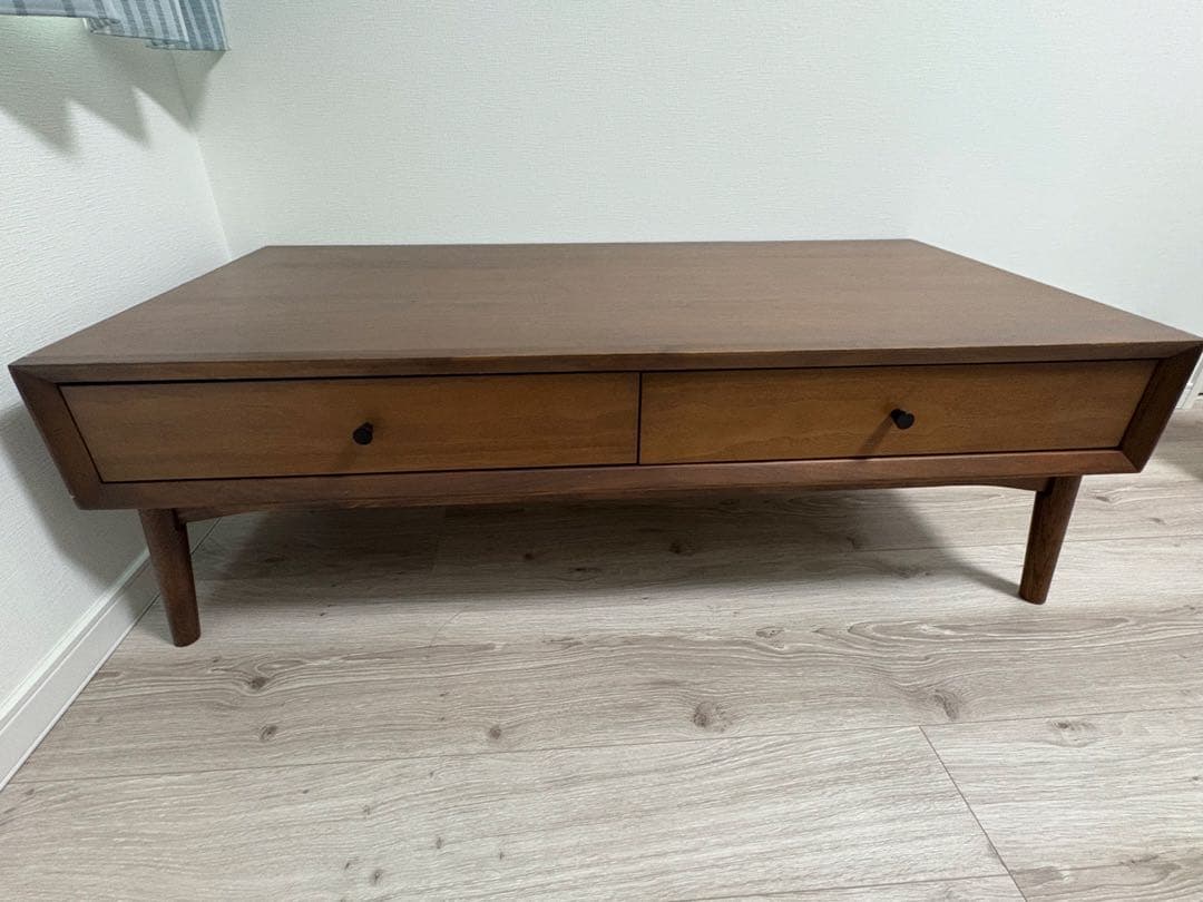 ニトリ　センターテーブル 引き出し付き