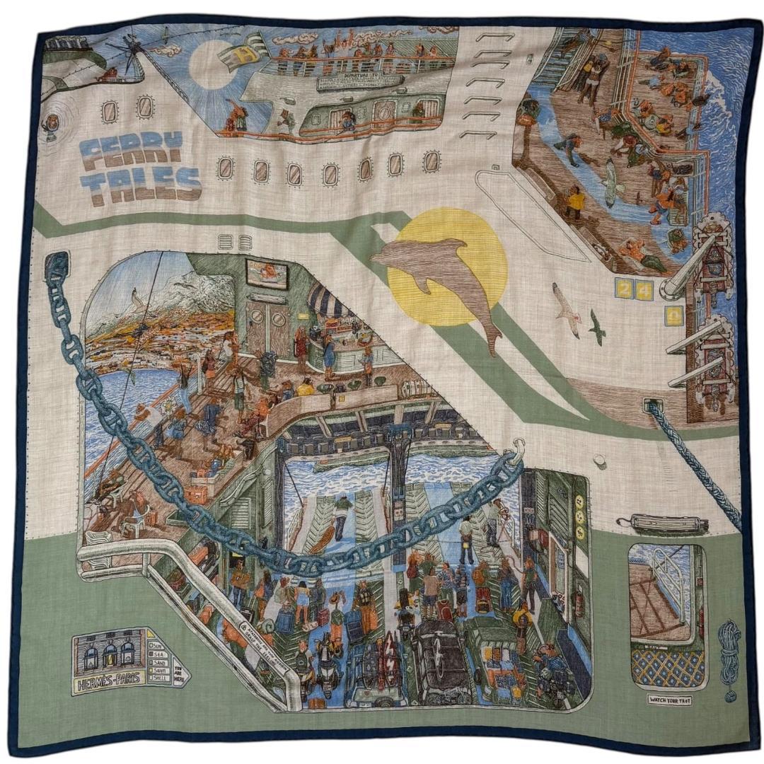 HERMES　カレH100 FERRY TALES カシシル　スカーフ　ストール