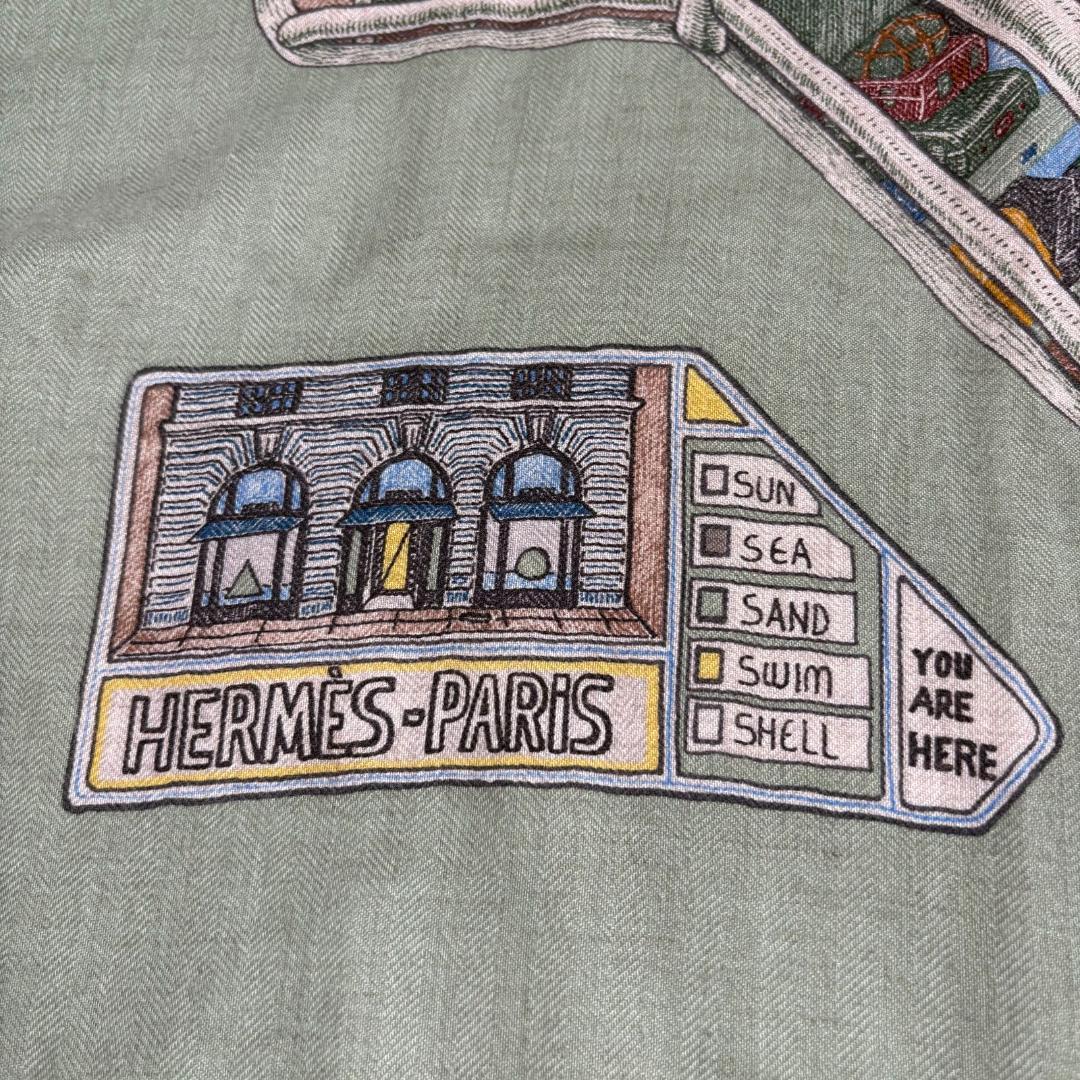 HERMES　カレH100 FERRY TALES カシシル　スカーフ　ストール