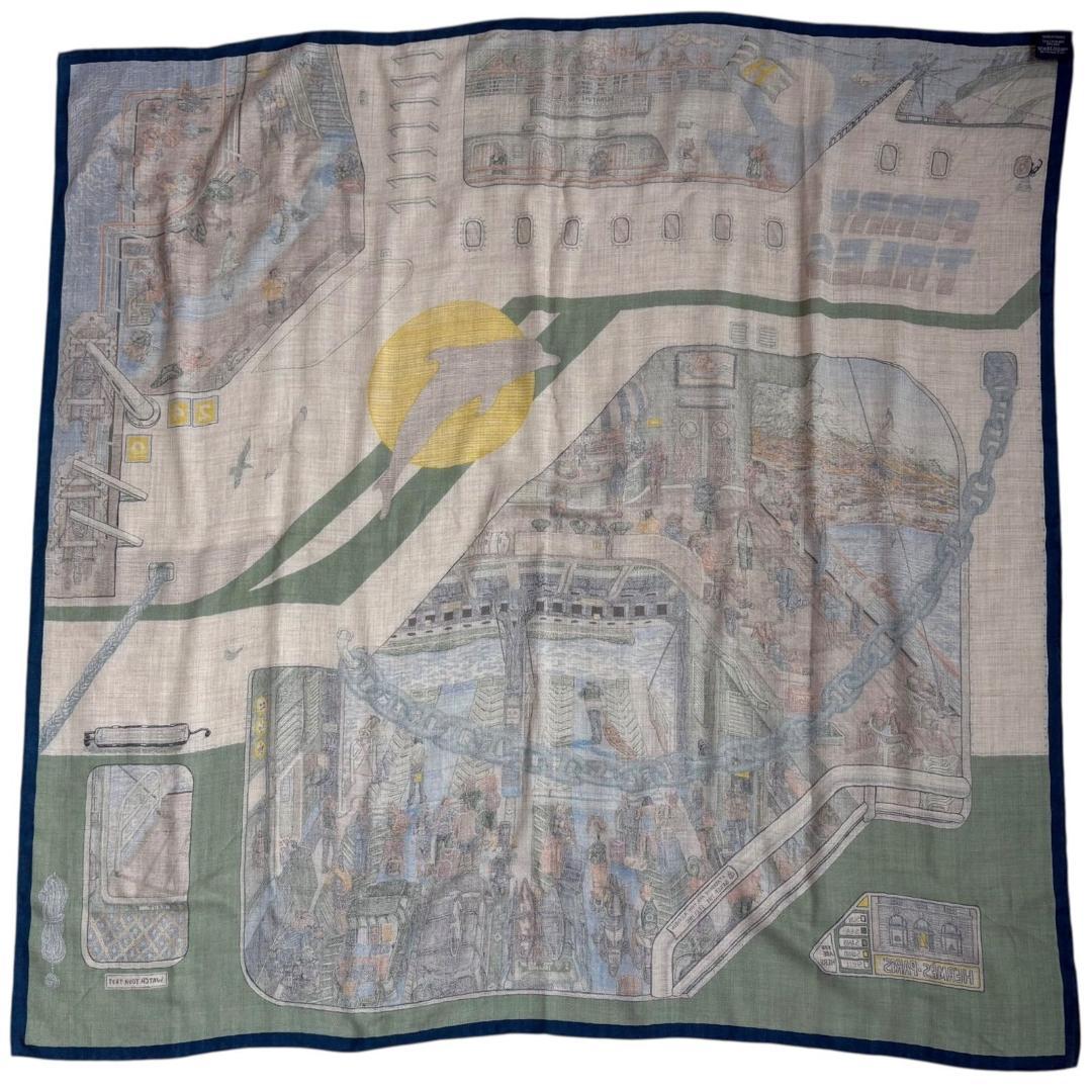 HERMES　カレH100 FERRY TALES カシシル　スカーフ　ストール