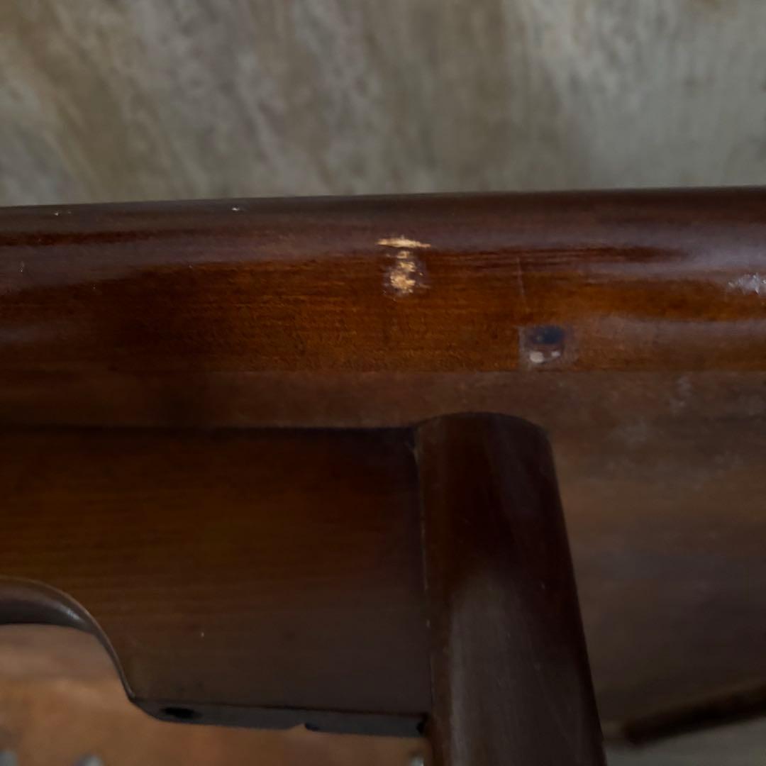 飛騨産業　オールドキツツキ　センターテーブル　天板リペア　オイルフィニッシュ