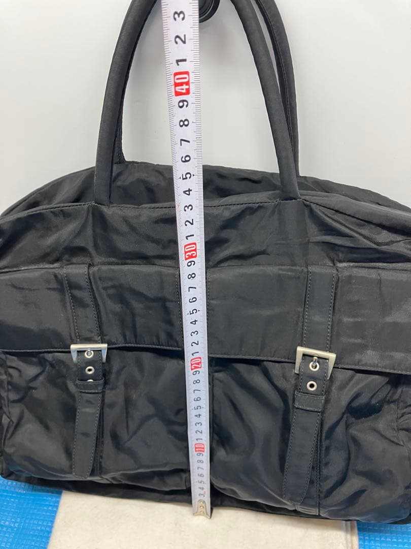 プラダ テスートナイロン 三角ロゴ ボストンバッグ 出張 旅行 トランク 黒