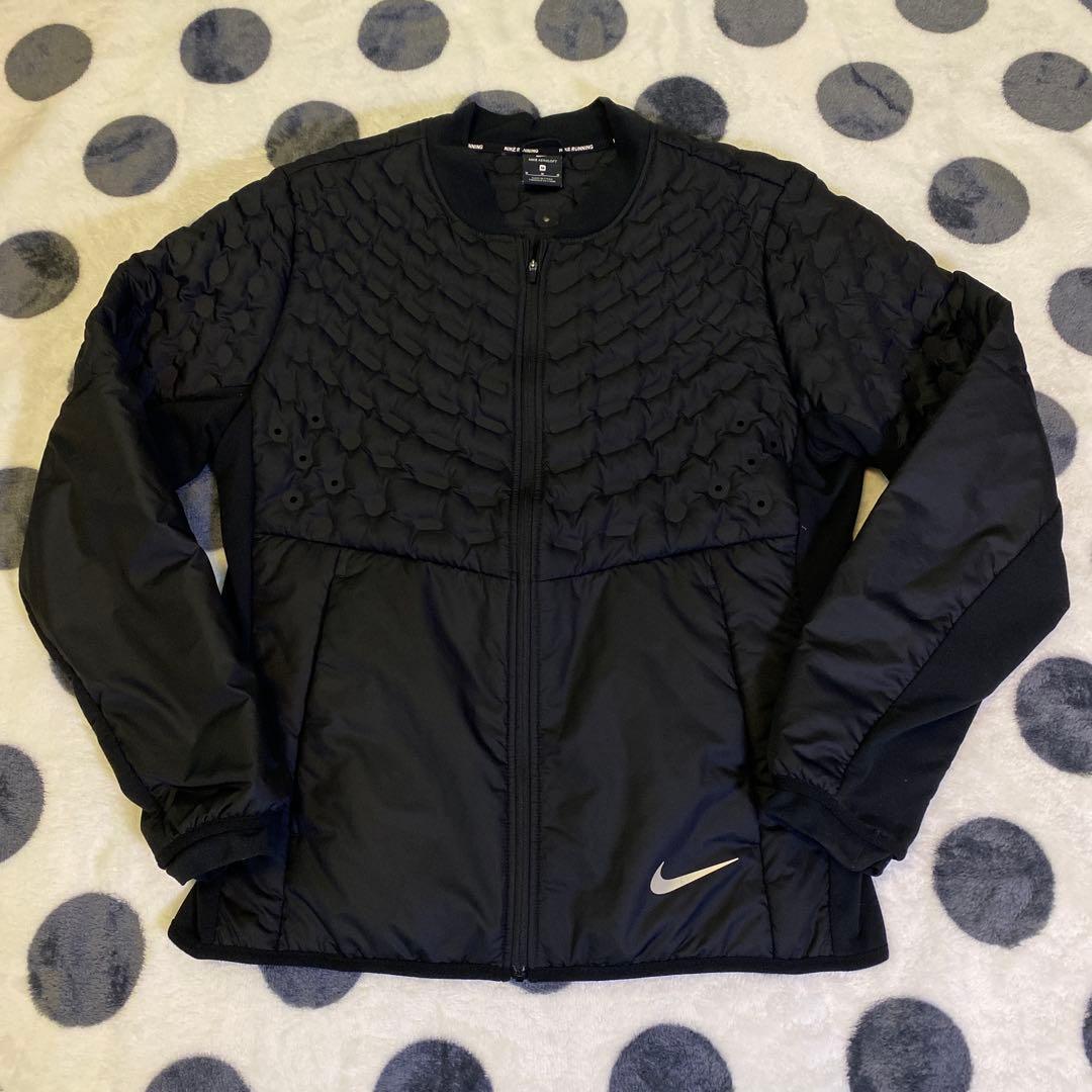 【美品】Nike running Aeroloft ブラック Mサイズ　ダウン