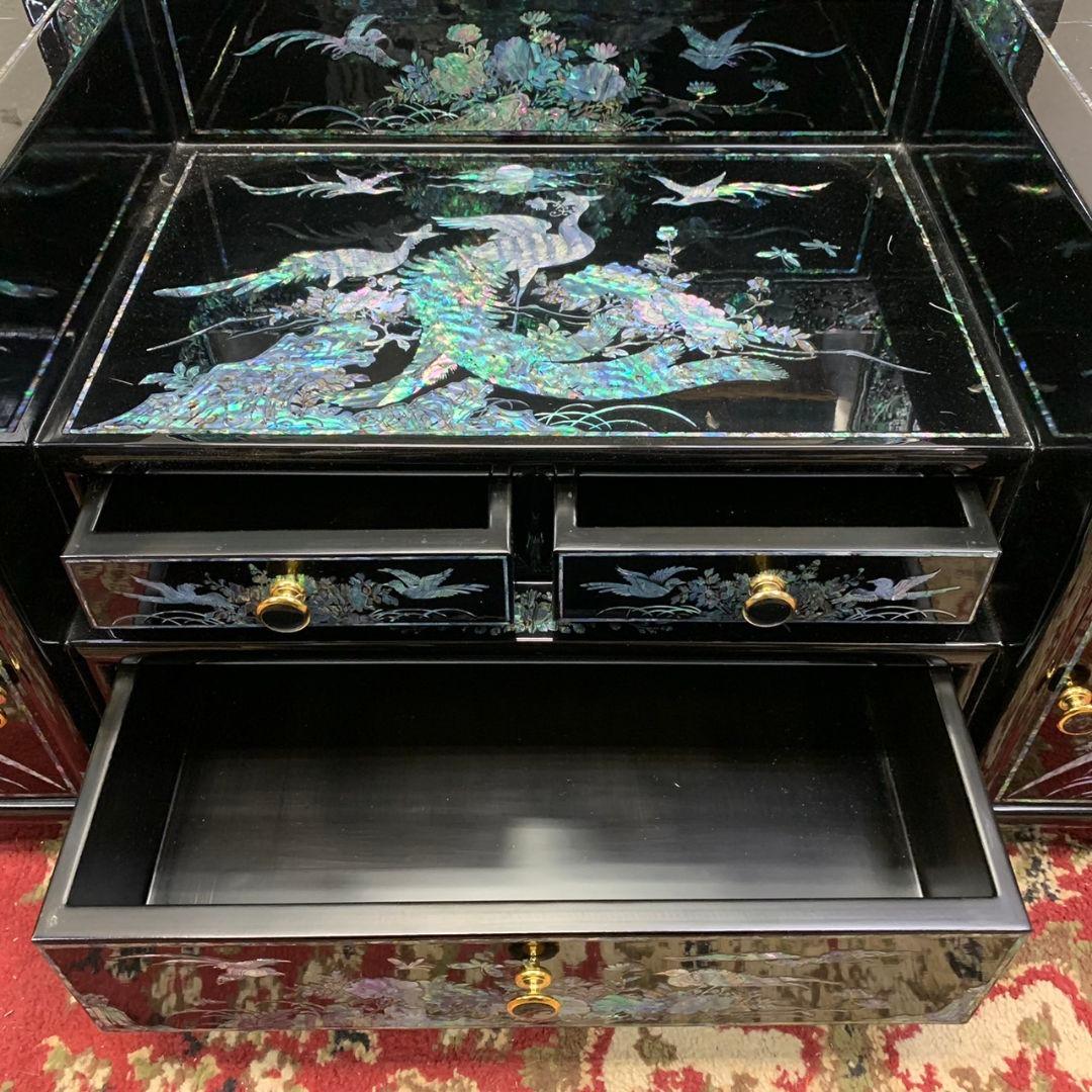 最高級 螺鈿 鏡台 細密 ドレッサー 高165.5cm