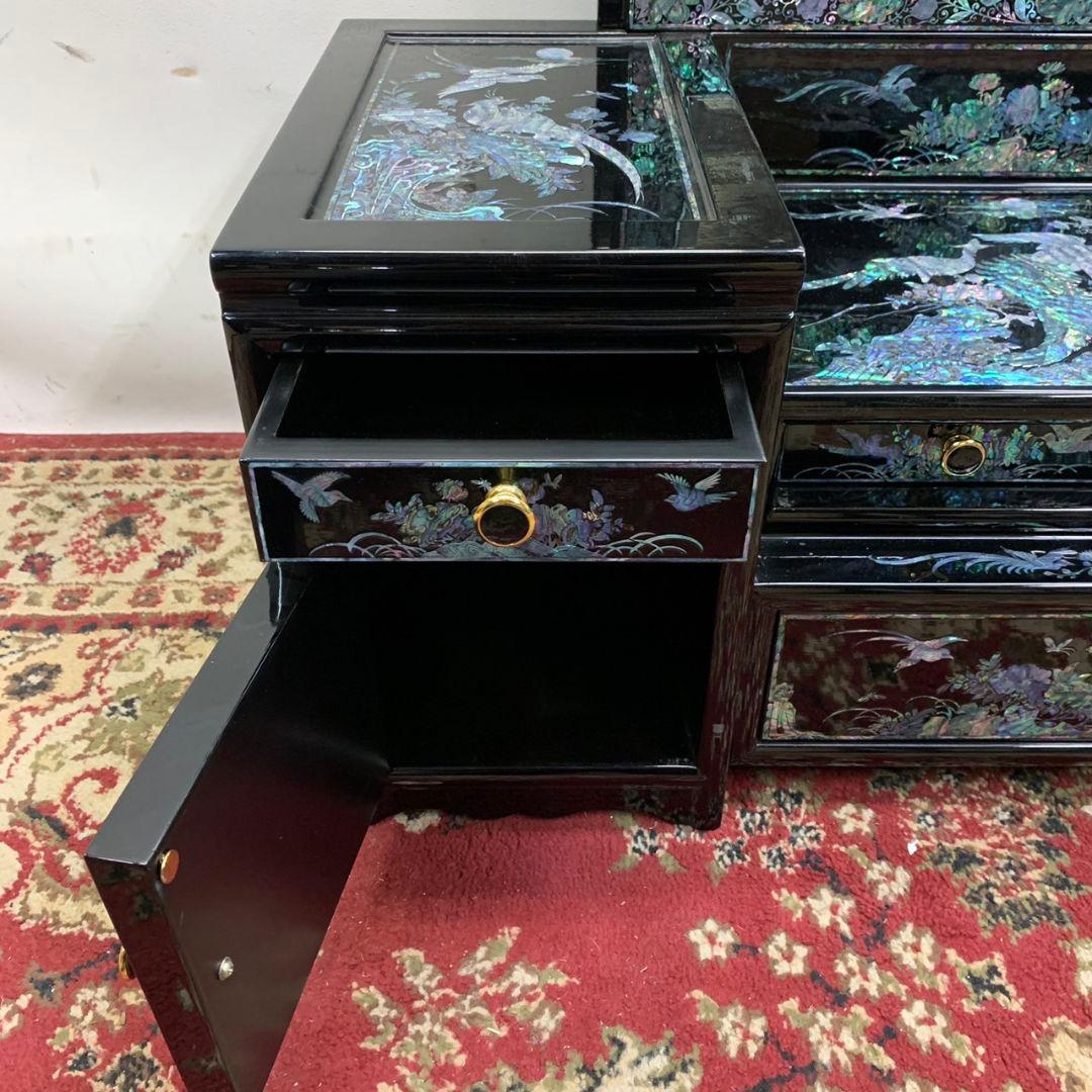 最高級 螺鈿 鏡台 細密 ドレッサー 高165.5cm