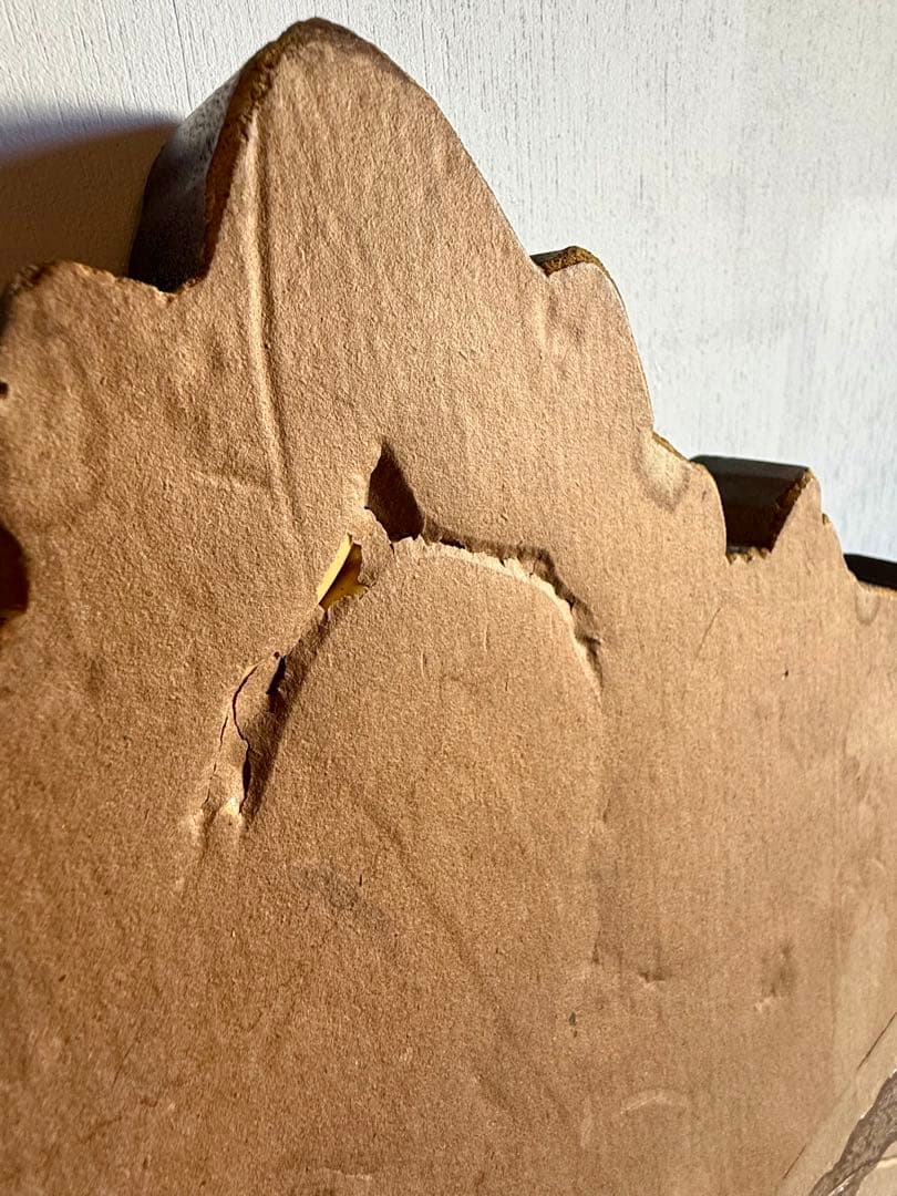 引取り限定 フレーム付き ステンドグラス オブジェ 窓枠